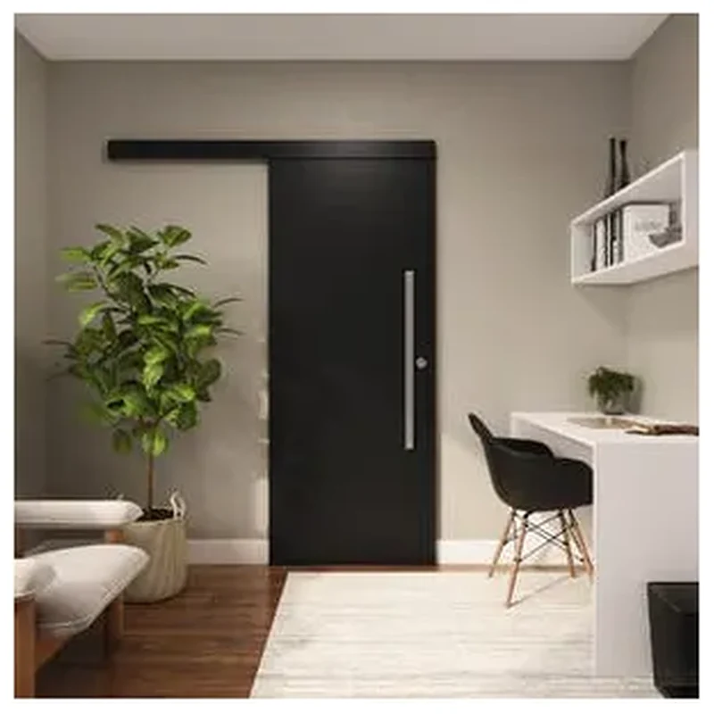Kit Porta Madeira de Correr Nero 210x72cm Vivace Plus Artens - Artens
