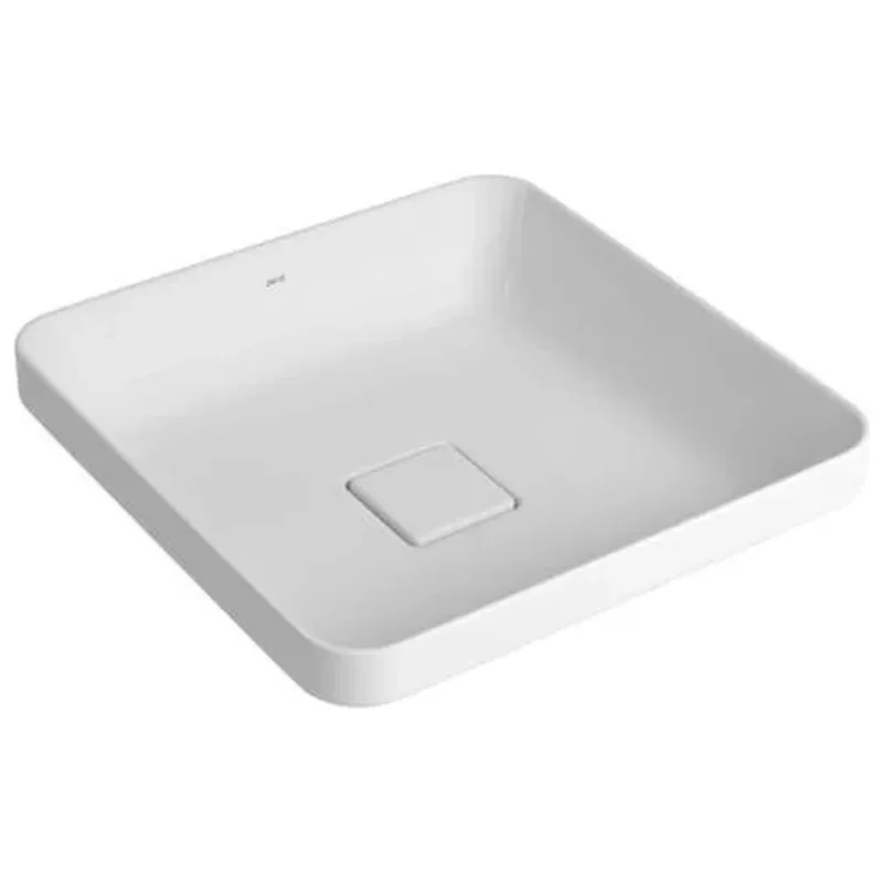 Cuba para Banheiro de Sobrepor Louça Quadrada Branco Slim Deca - Deca