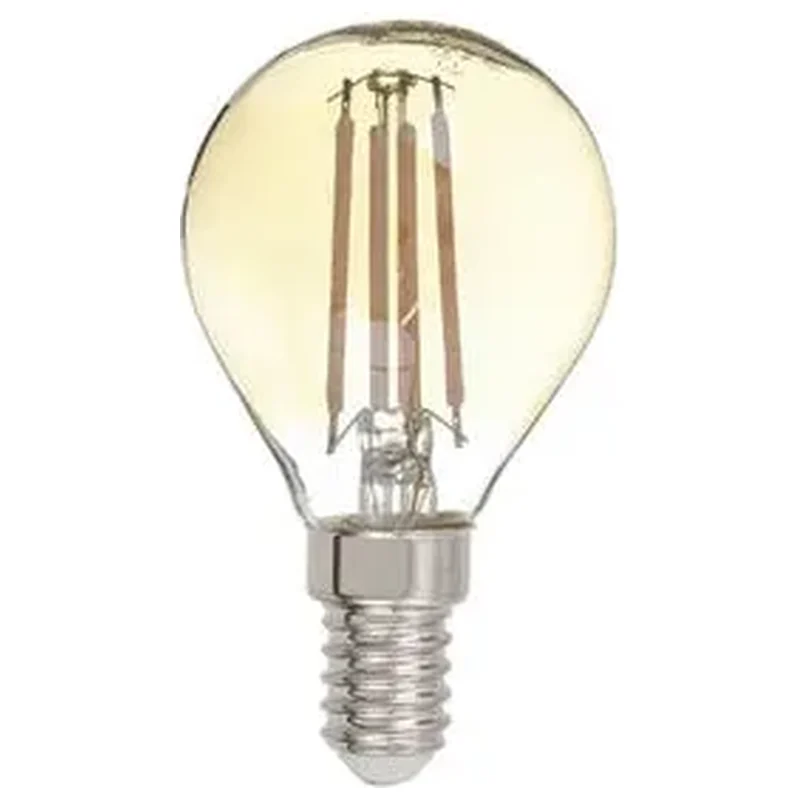 Lâmpada de LED Filamento E14 Bulbo 4W 360lm Amarela - Lexman