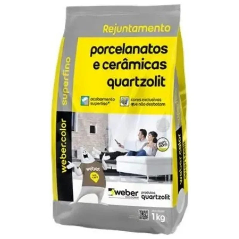 Rejunte para Porcelanato Corda 1kg Quartzolit - Quartzolit