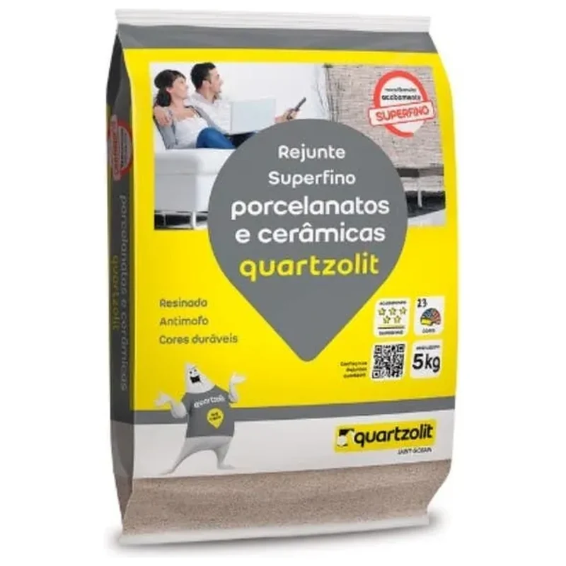 Rejunte para Porcelanato Marrom Café 5kg Quartzolit - Quartzolit