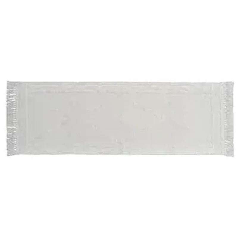 Passadeira Algodão Retangular 0,7x2m Branco - Inspire