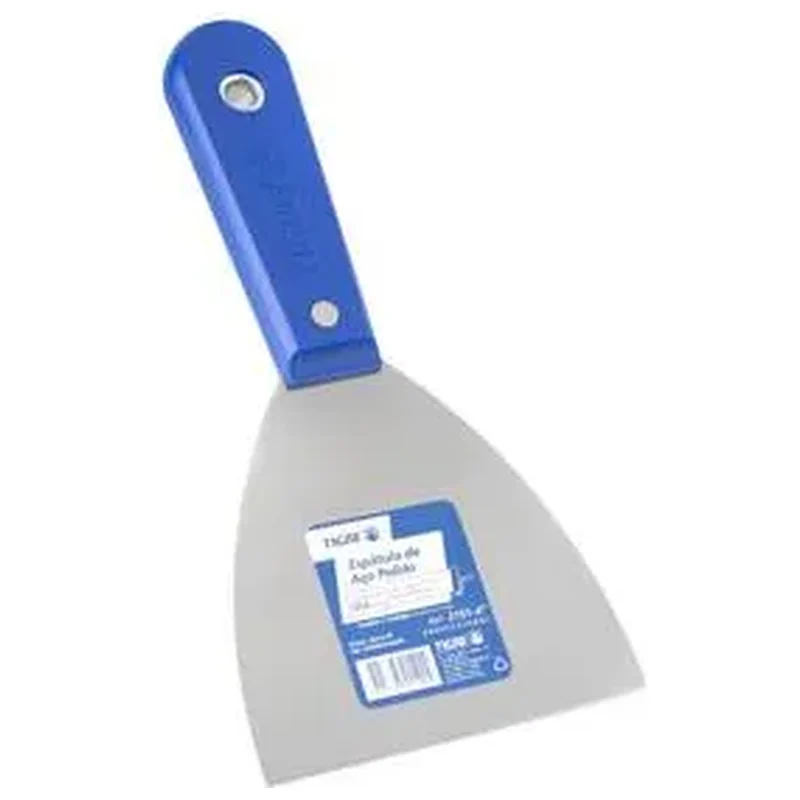 Espátula Multiuso Aço Polido 101,5mm com Cabo de Plástico - Tigre