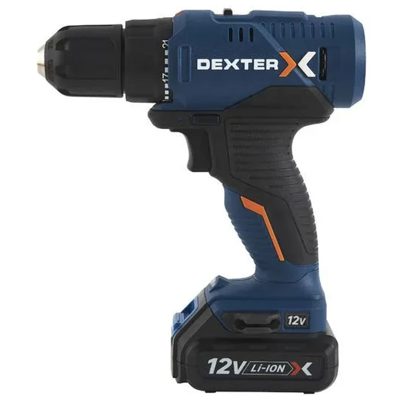 Furadeira Dexter a Bateria 12V 3/8" - Dexter