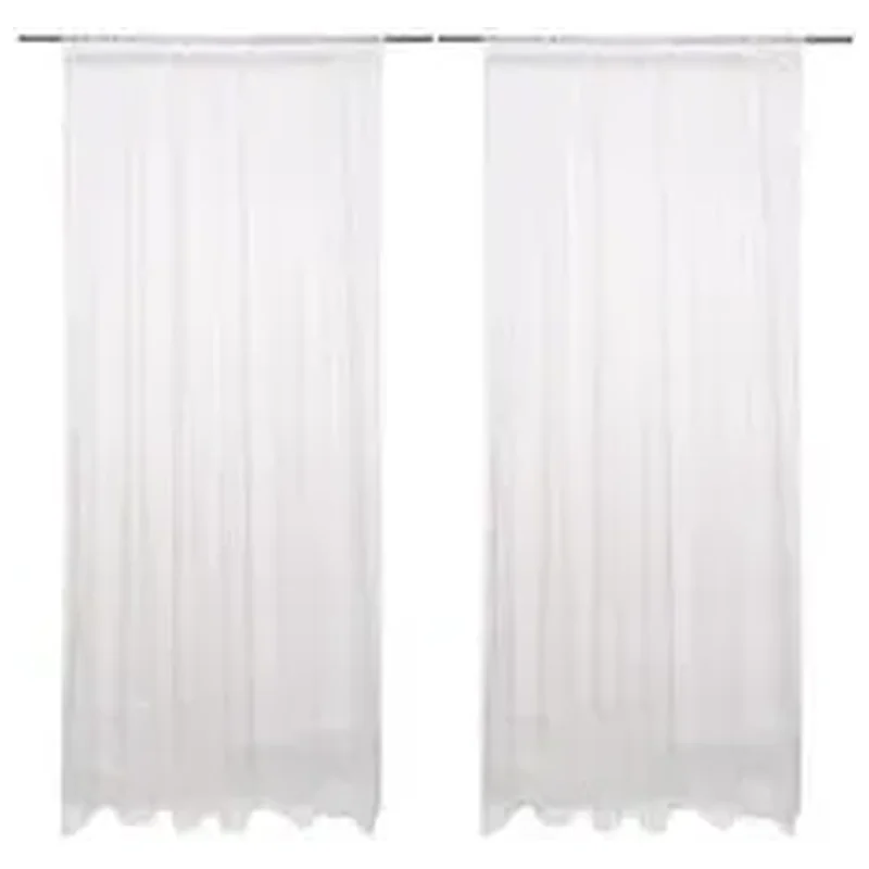 Cortina Doble Inspire Varão 2 Folhas 2x2,5m Branco - Inspire