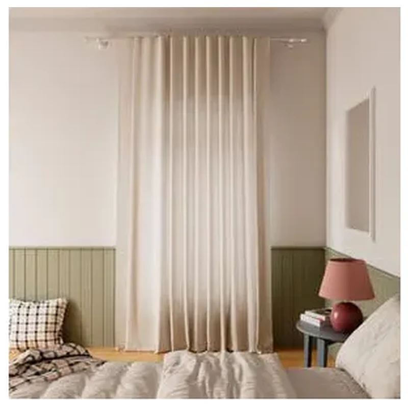 Cortina Com Blackout Arel Inspire Varão 1 Folha 2x2,8m Bege - Inspire