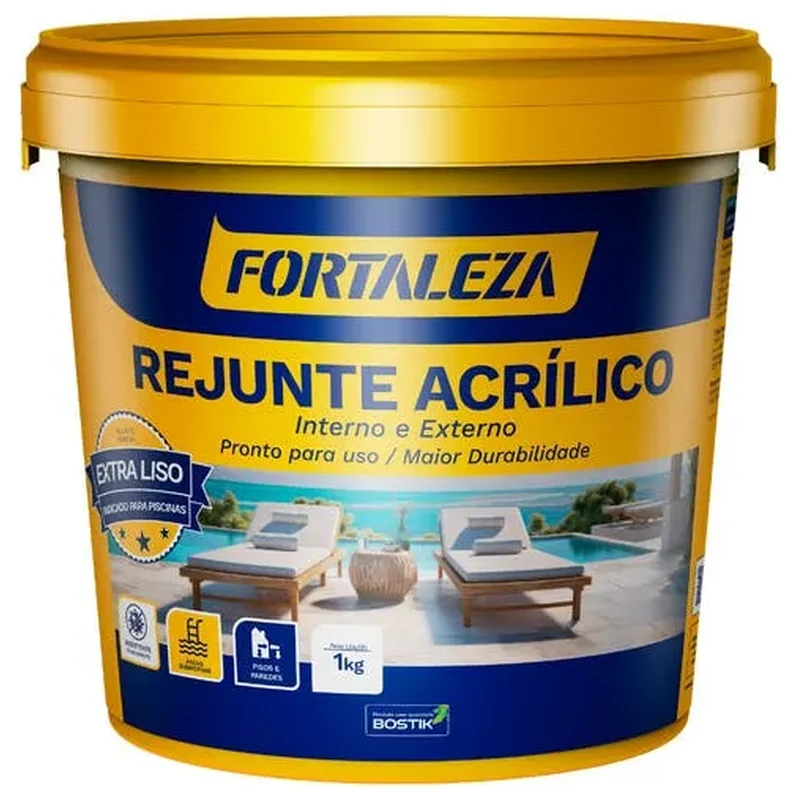 Rejunte Acrílico Branco 1kg Fortaleza - Fortaleza