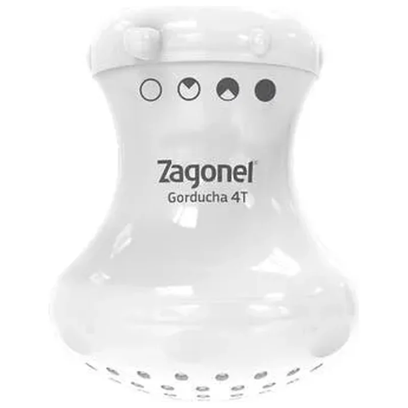 Chuveiro 4 Temperaturas 220V 5700W Branco Gorducha Zagonel - Zagonel