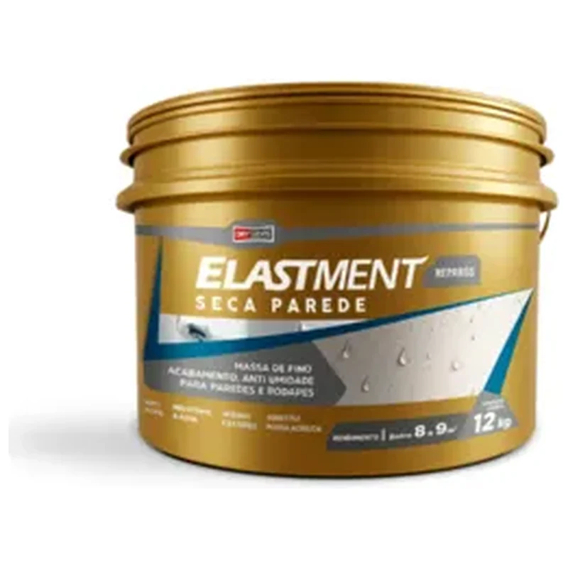 Massa Fina Drylevis Elastment Seca Parede Fosco 12kg Branca - Drylevis